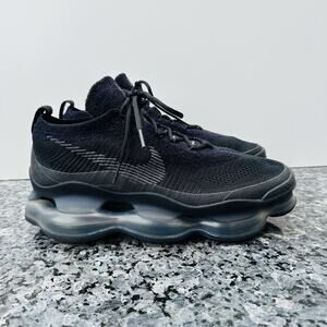 Nike DJ4702-002 Air Max Scorpion Triple Black Knit Running Sneakers Men’s SZ 12
